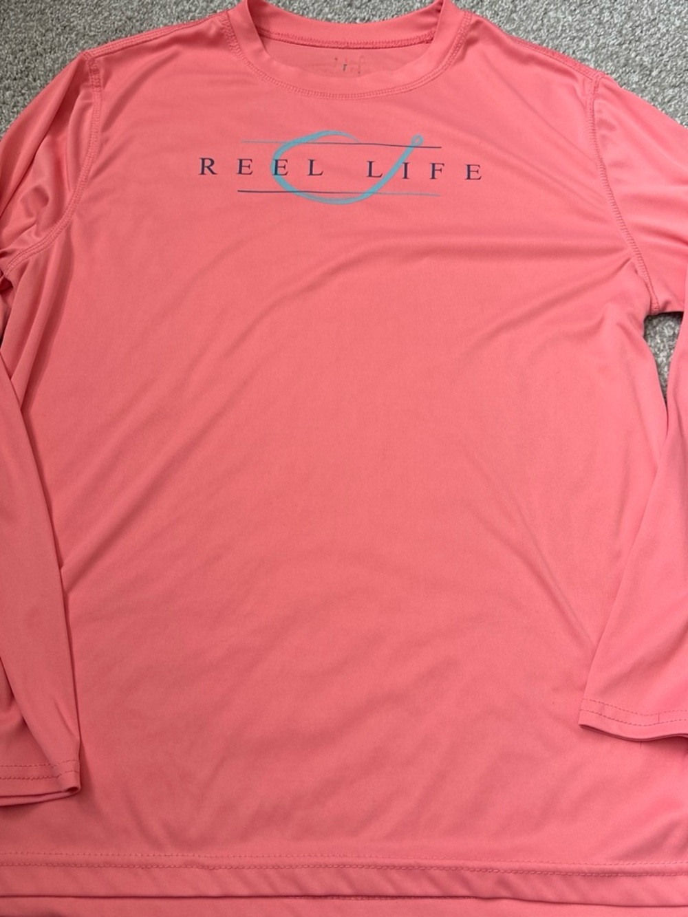 Elle Men’s Long-Sleeve Performance Shirt in Coral Pink